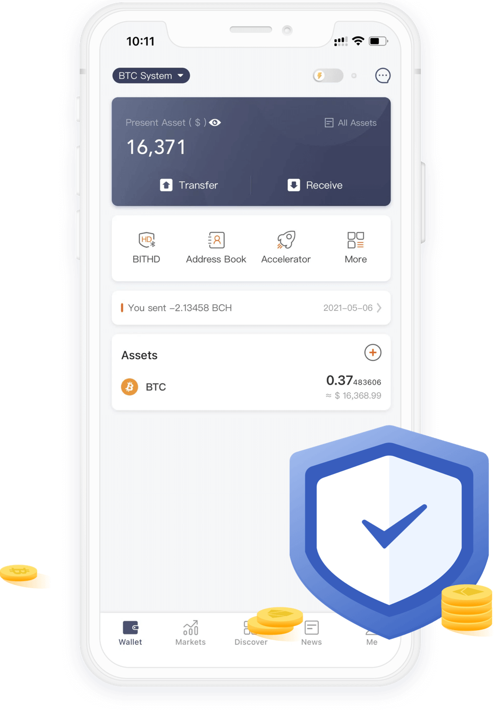 波比钱包 App · 资产管理与安全防护